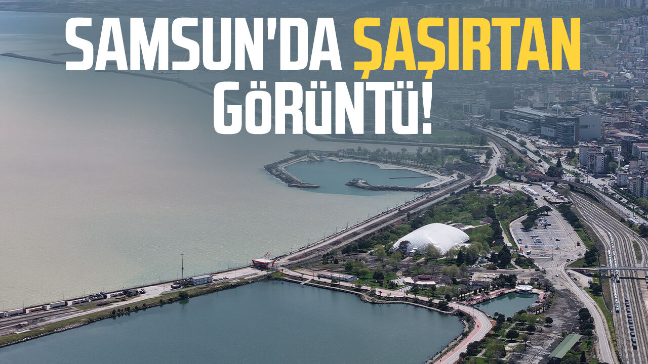 Samsun'da Şaşırtan Görüntü! Karadeniz'in Rengi Değişti 1