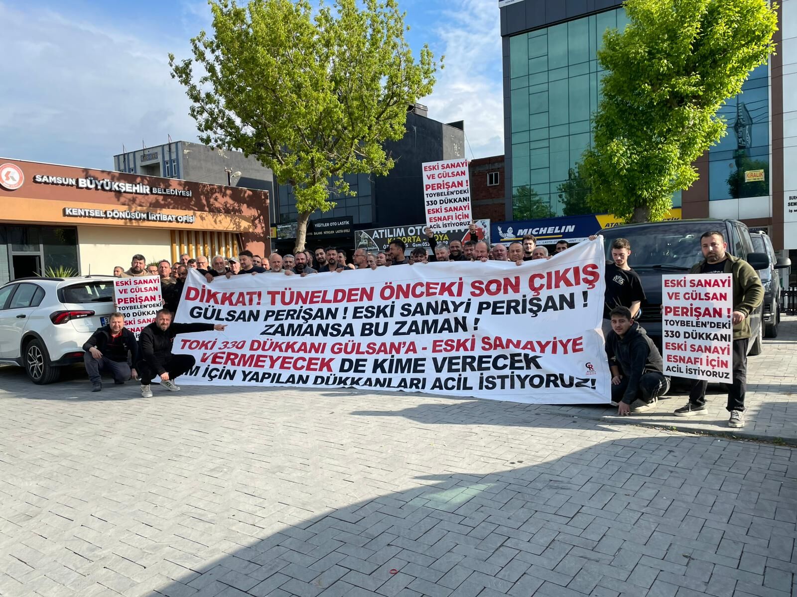 samsun haber: Samsun'da sanayi esnafından çağrı! "330 dükkanı bize verin"