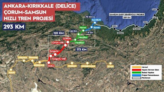 samsun haber: Samsun'un yıllardır beklediği hızlı tren hattında yeni adım!  