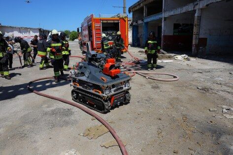 samsun haber: Samsun İtfaiyesi'ne robot itfaiyeci! Alevkıran göreve hazır