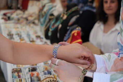 samsun haber: İlkadım'da kadınların el emeği sergisine yoğun ilgi