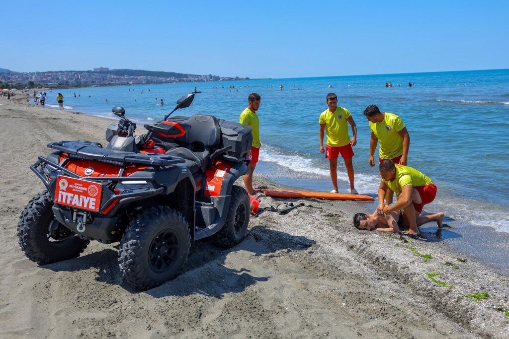 samsun haber: Samsun'da cankurtaranlardan nefes kesen tatbikat!
