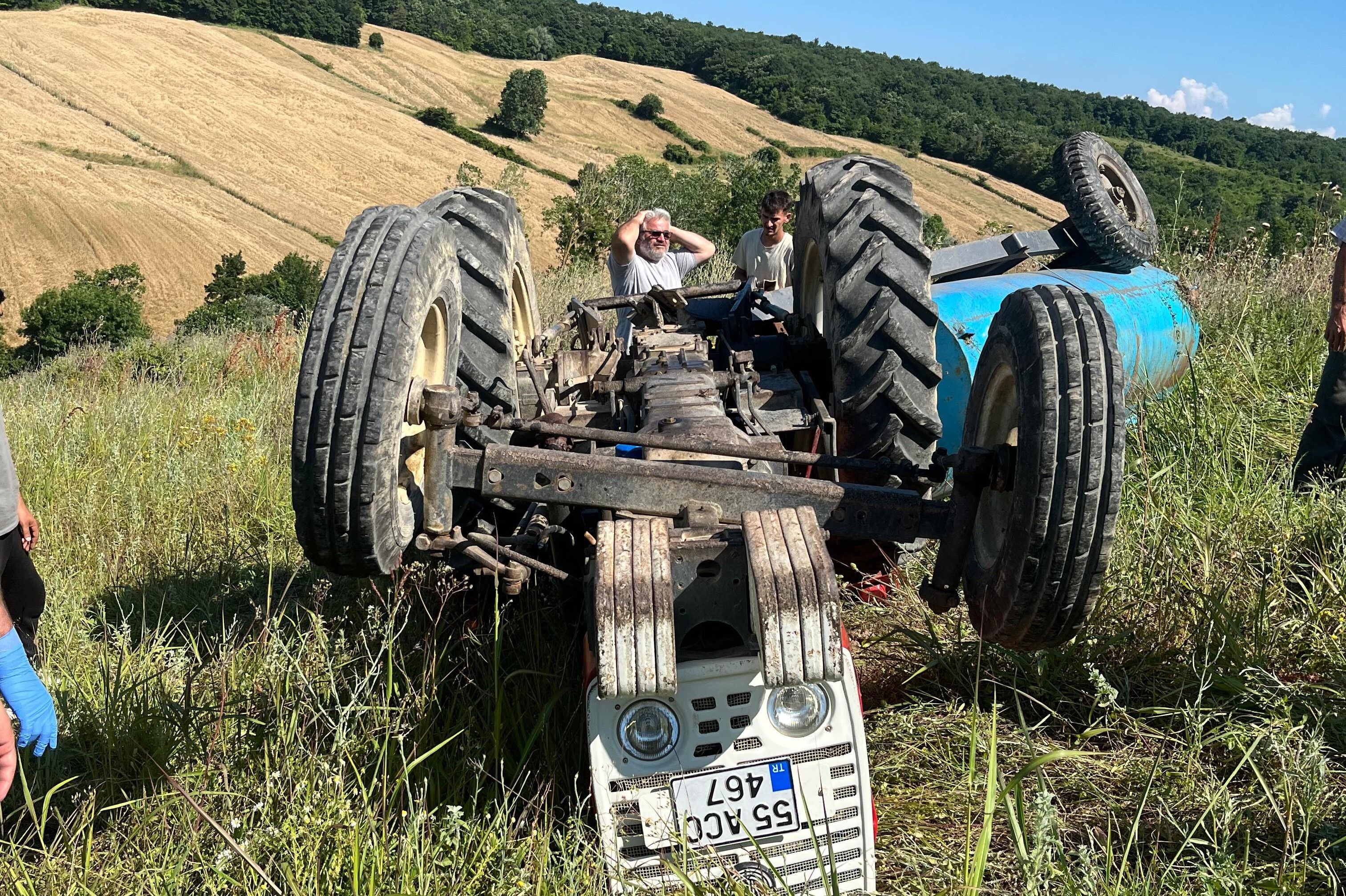 Samsun'da traktör kazası can aldı! Nuri Seven hayatını kaybetti