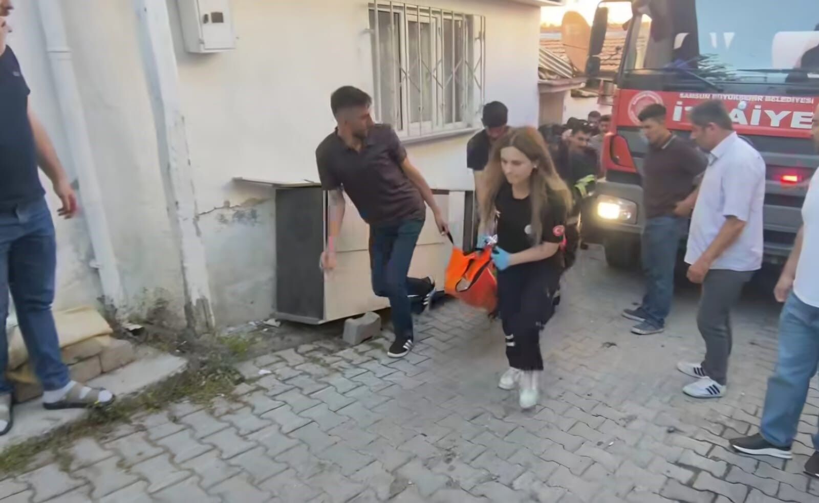 Samsun'da korku dolu anlar! Yangında can pazarı