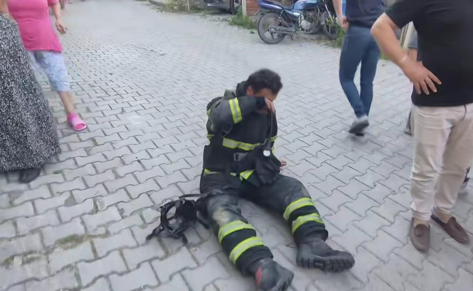 Samsun'da korku dolu anlar! Yangında can pazarı