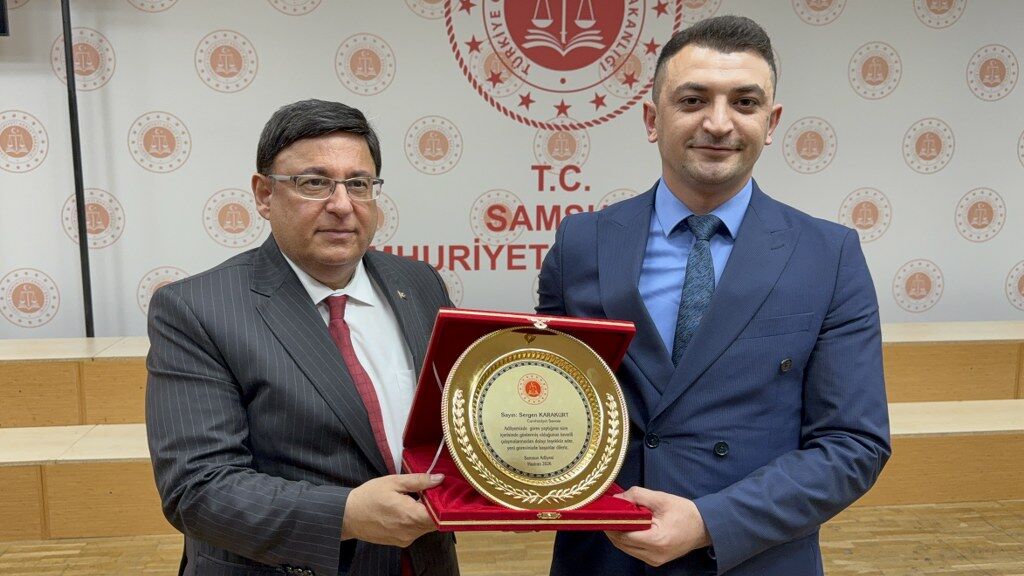 Cumhuriyet Başsavcısı Mehmet Sabri Kılıç'a Samsun Adliyesi'nde veda