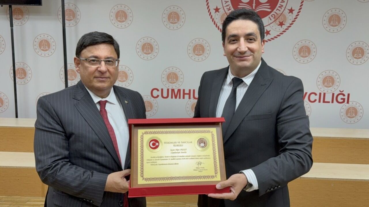 Cumhuriyet Başsavcısı Mehmet Sabri Kılıç'a Samsun Adliyesi'nde veda