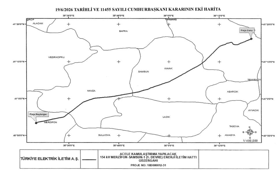 samsun haber: Resmi Gazete'de yayımlandı: Samsun'u ilgilendiren karar
