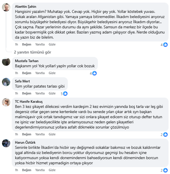 samsun haber: İlkadım'da vatandaş yol, temizlik ve kaldırım işgalinden dertli 