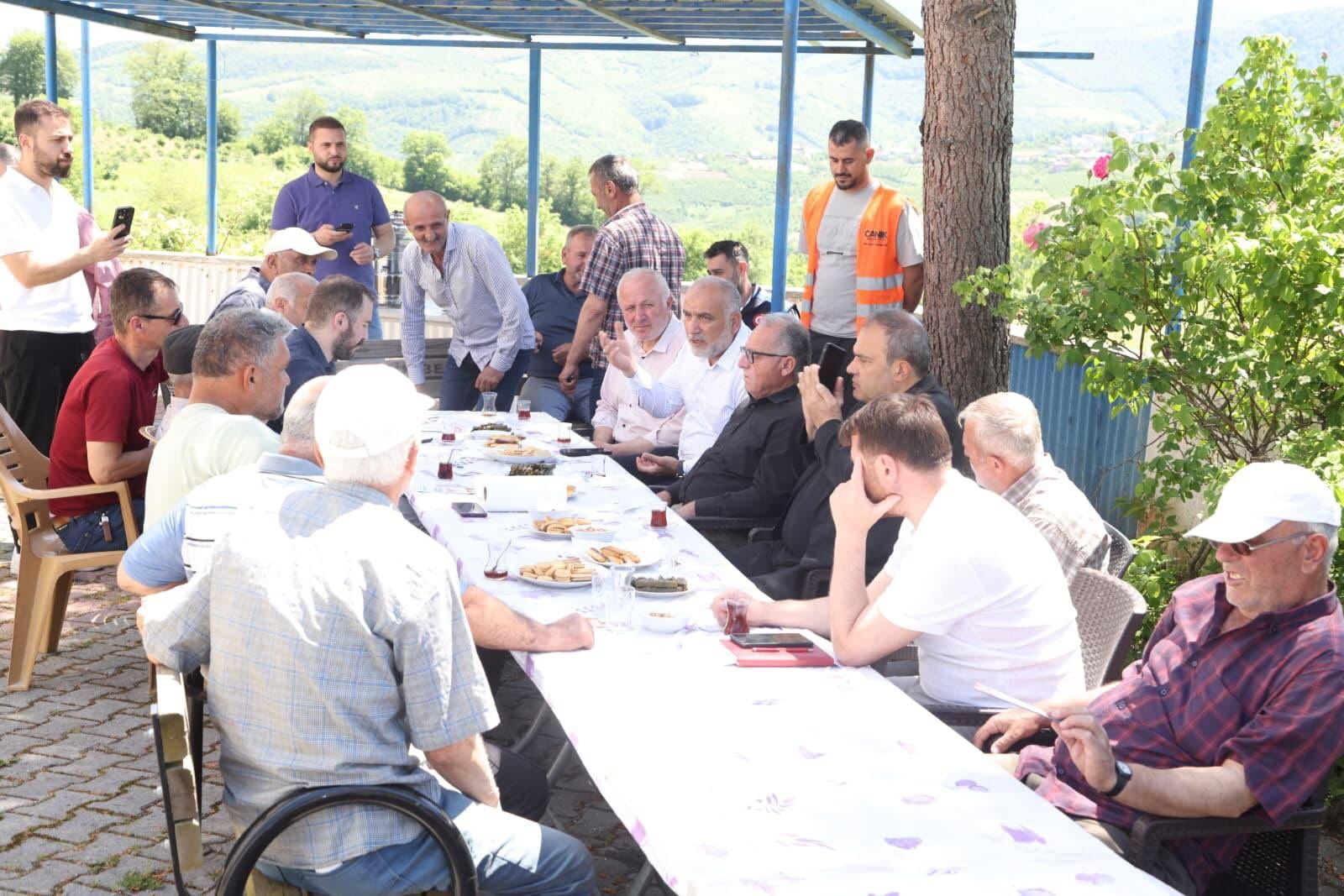 samsun haber: Başkan İbrahim Sandıkçı Başalan'da! Talepleri yerinde dinledi