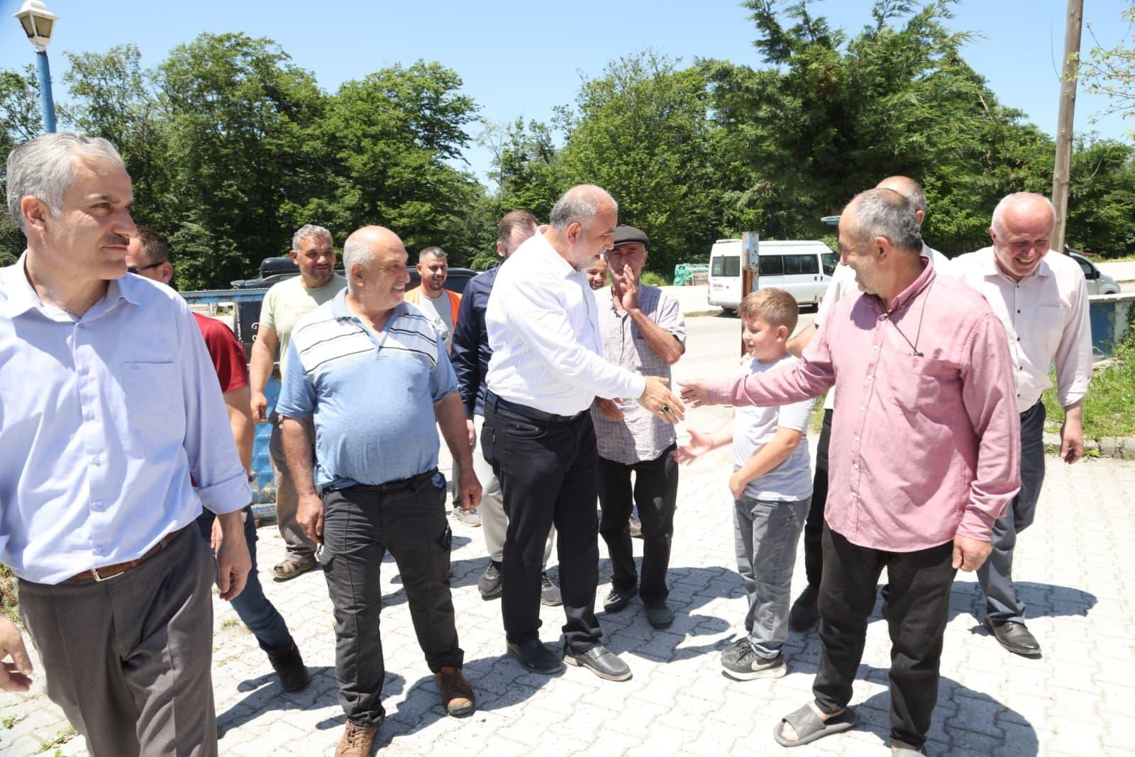 samsun haber: Başkan İbrahim Sandıkçı Başalan'da! Talepleri yerinde dinledi