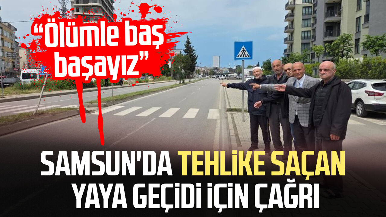 Samsunda Tehlike Sacan Yaya Gecidi Icin Cagri