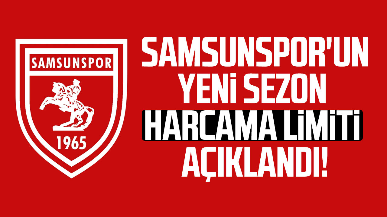 Samsunspor'un yeni sezonda harcama limiti belli oldu!