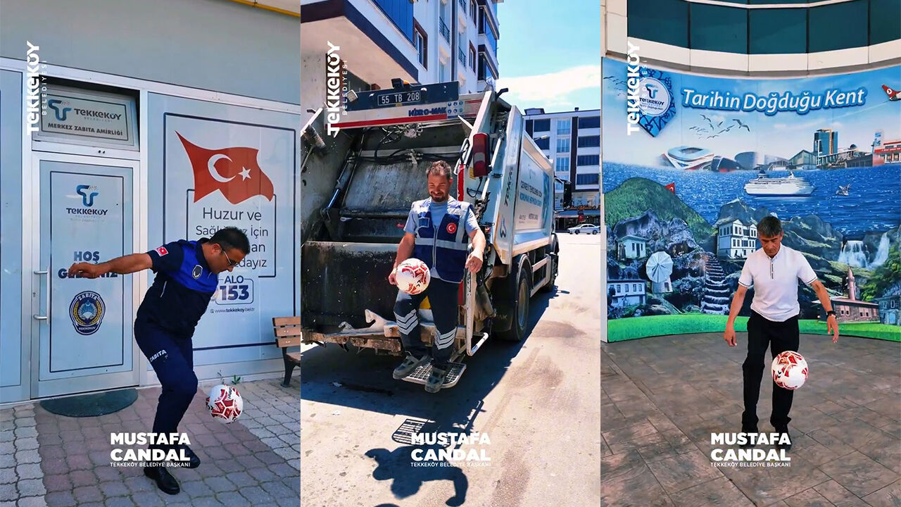 Tekkeköy Belediyesi'nden A Milli Takım'a destek!
