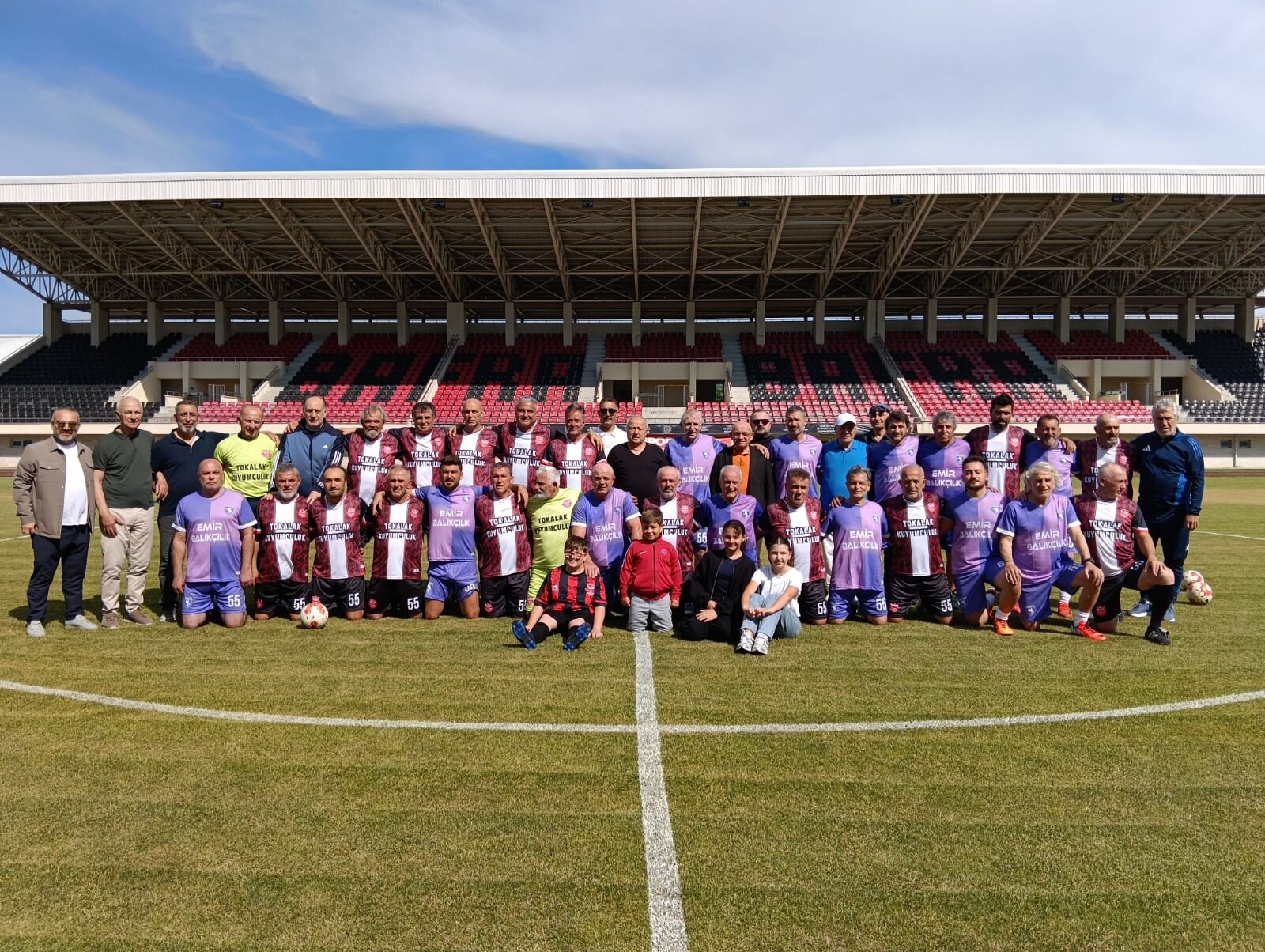 Şampiyon Bafraspor'un başkan ve futbolcuları nostalji yaşattı