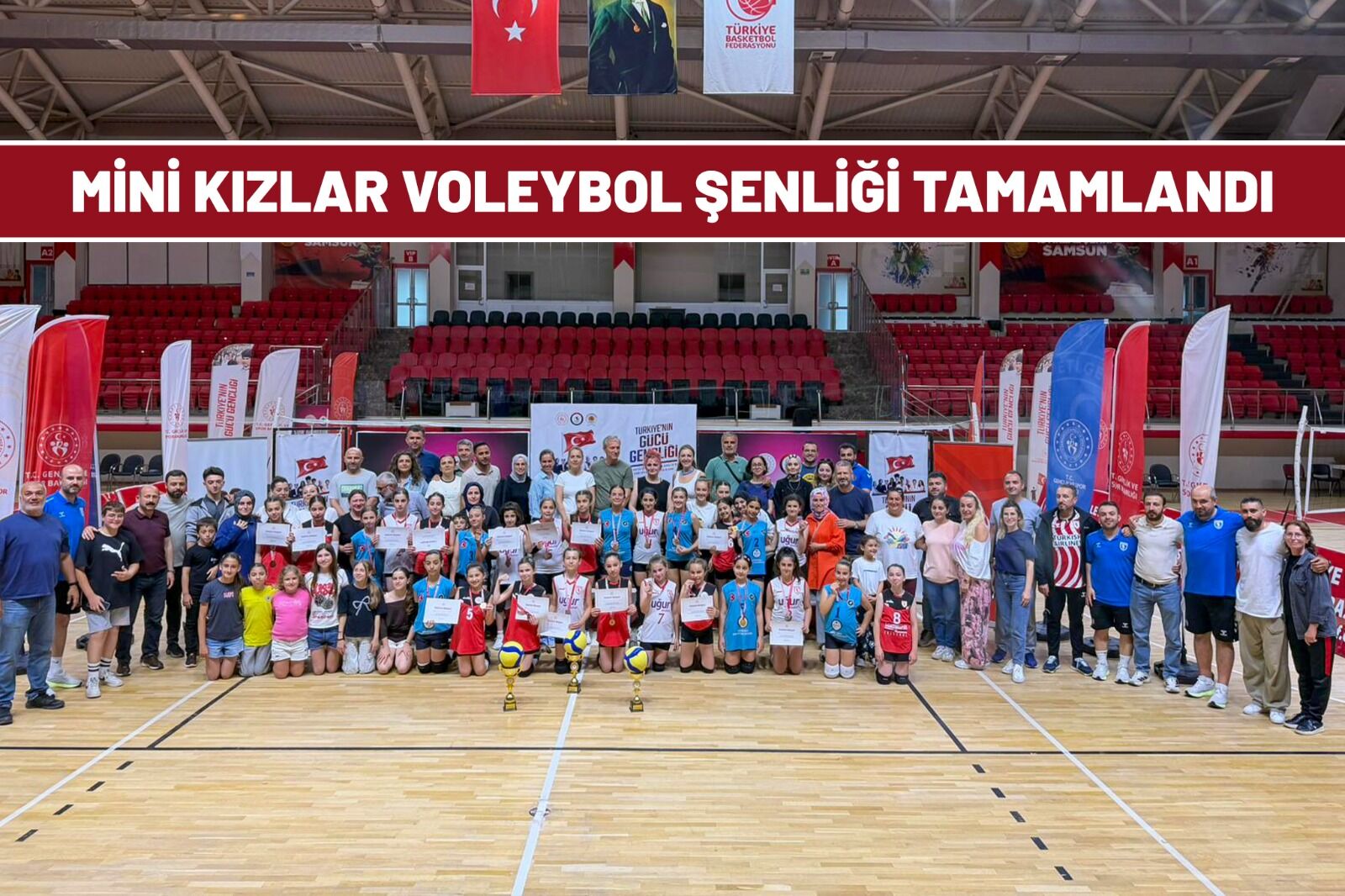 Samsunspor'un Mini Sultanları kürsüyü bırakmadı