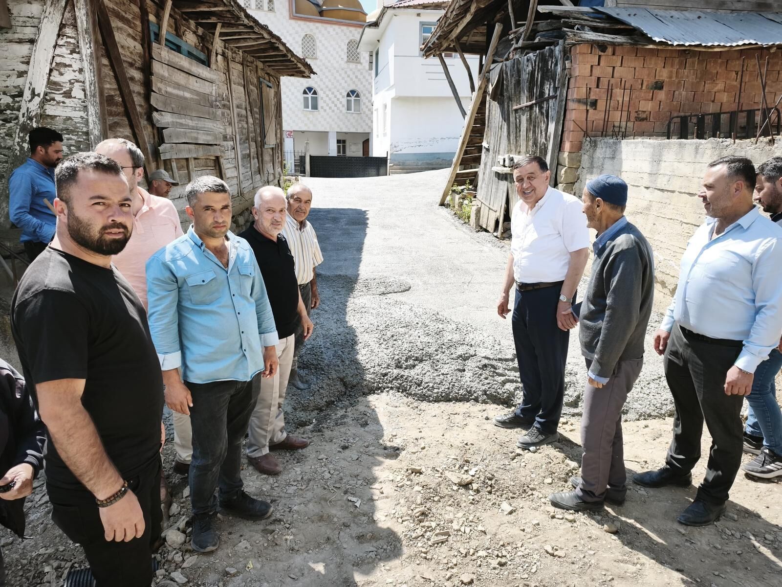 samsun haber. Havza'da kırsal mahallelerde yol seferberliği sürüyor