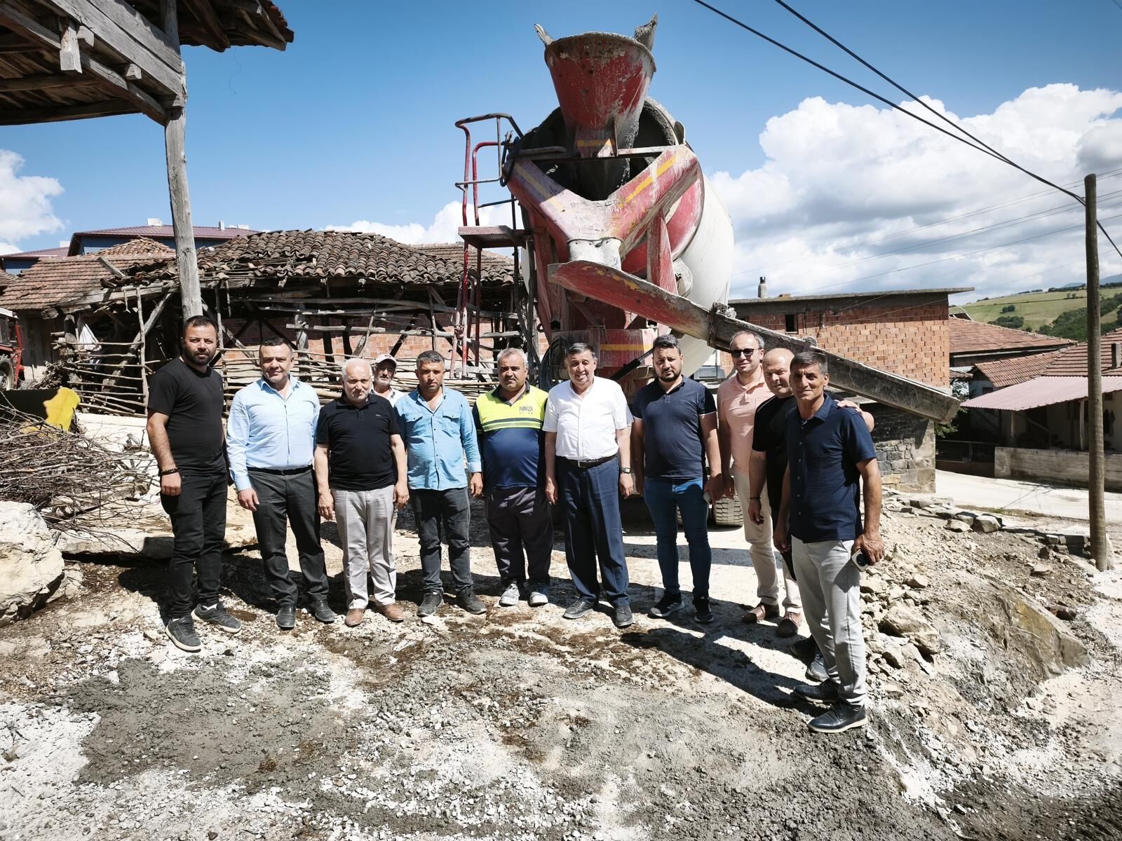 samsun haber. Havza'da kırsal mahallelerde yol seferberliği sürüyor