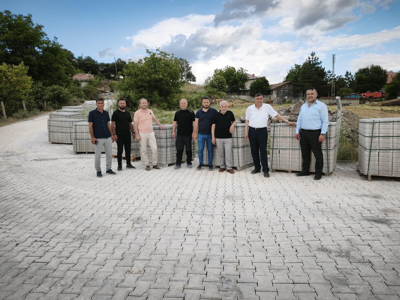 samsun haber. Havza'da kırsal mahallelerde yol seferberliği sürüyor