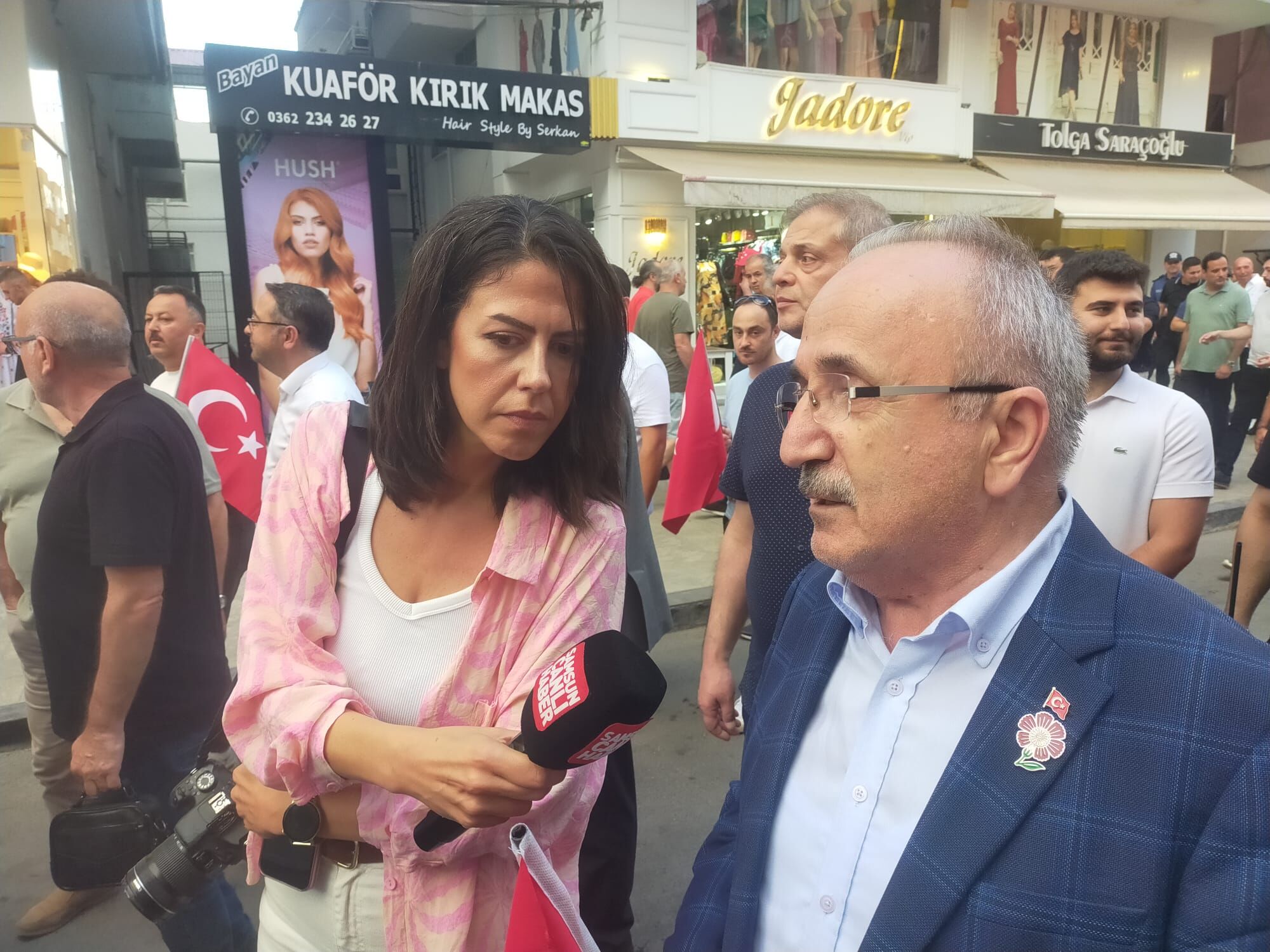 samsun haber Samsun'da 15 Temmuz yürüyüşü! Protokolden birlik mesajları