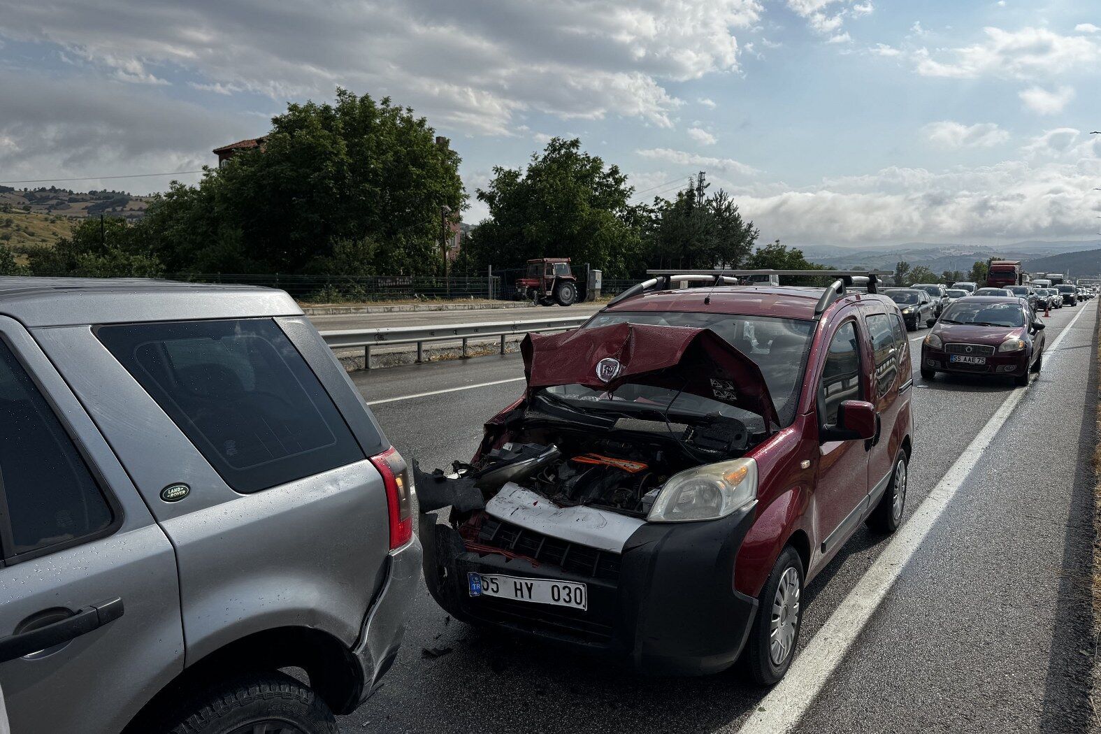 Samsun'da korkutan zincirleme kaza! Ulaşım aksadı