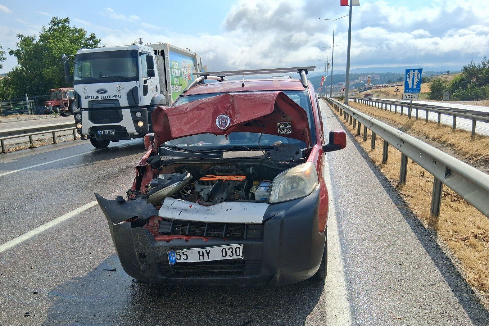 Samsun'da korkutan zincirleme kaza! Ulaşım aksadı