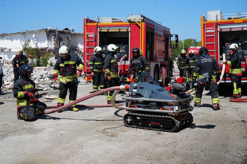 Samsun İtfaiyesi'nin yeni silahı göreve çıktı!