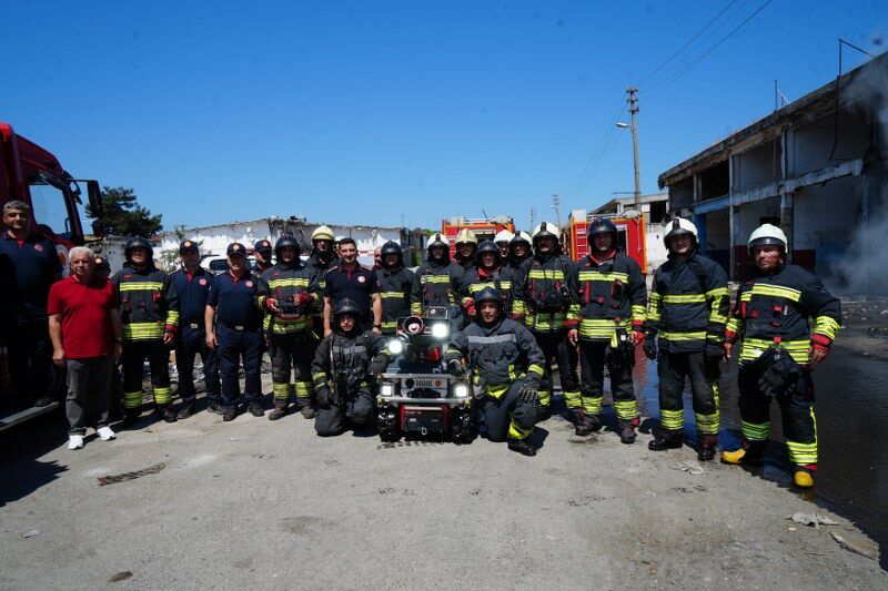 Samsun İtfaiyesi'nin yeni silahı göreve çıktı!