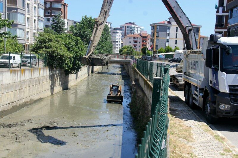 samsun haber: SASKİ'den dere yataklarında taşkın mesaisi