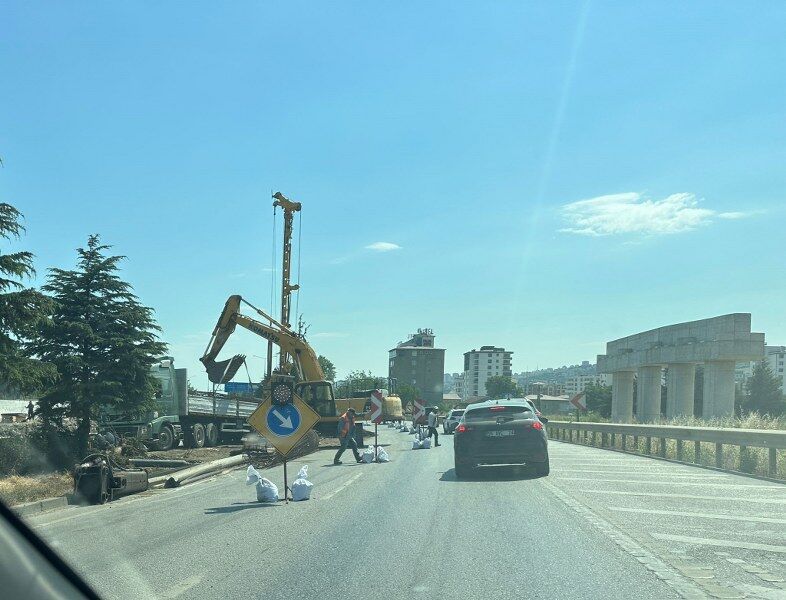 samsun haber: Samsun Çevre Yolu'nda kilometrelerce araç kuyruğu