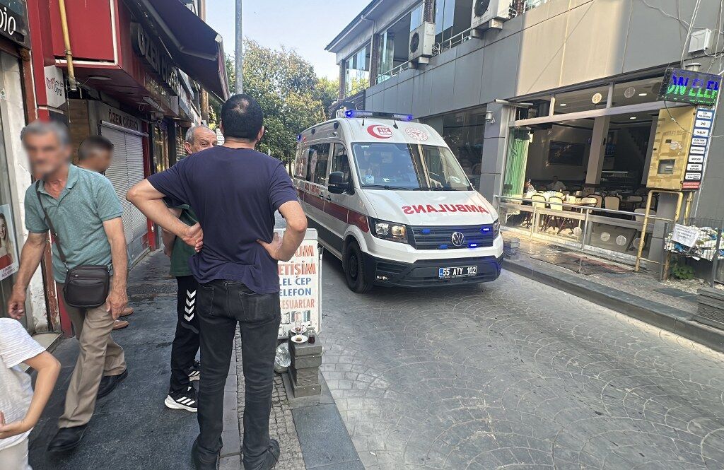 Samsun'da ıslak zemin kabusu! Genç kadın hastanelik oldu