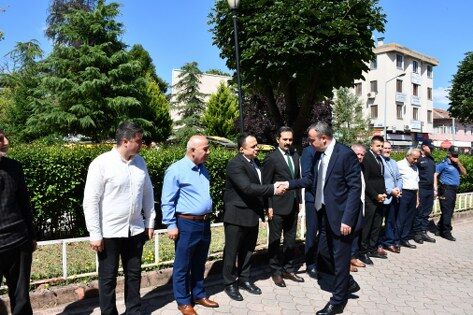 samsun haber. Vezirköprü Kaymakamı Bayram Yıldız'a karşılama