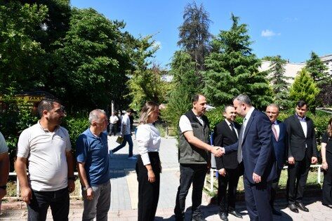samsun haber. Vezirköprü Kaymakamı Bayram Yıldız'a karşılama