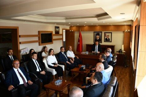 samsun haber. Vezirköprü Kaymakamı Bayram Yıldız'a karşılama
