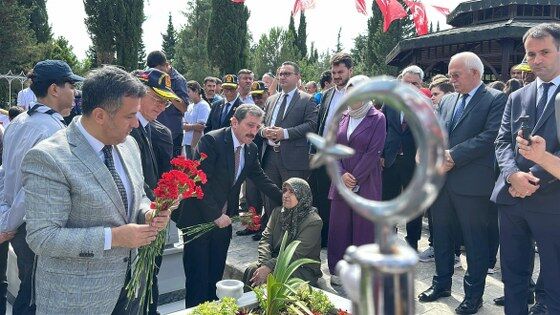 samsun haber: Samsun'da şehitlikteki 15 Temmuz törenine damga vuran an