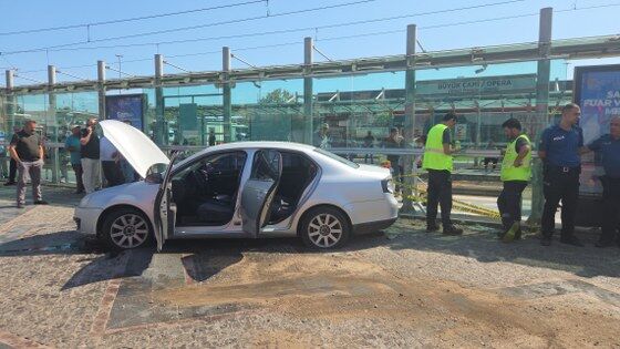 samsun haber: Samsun'da tramvay istasyonunda faciadan dönüldü!