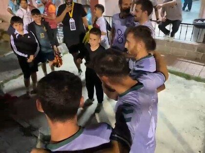 samsun haber: Samsun'da 10 yaşındaki çocuğun konuşması maça damga vurdu