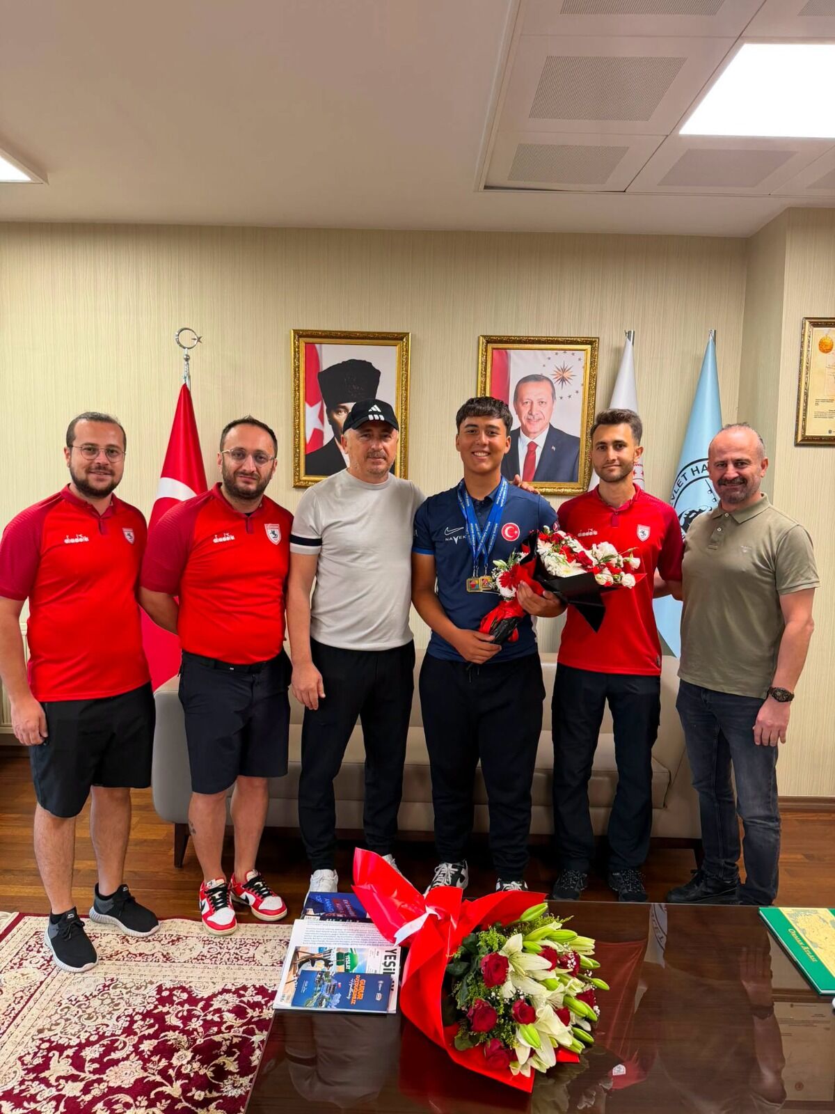 Samsun Haber:Avrupa'nın gururu Metin Mert Varol Samsun'da karşılandı