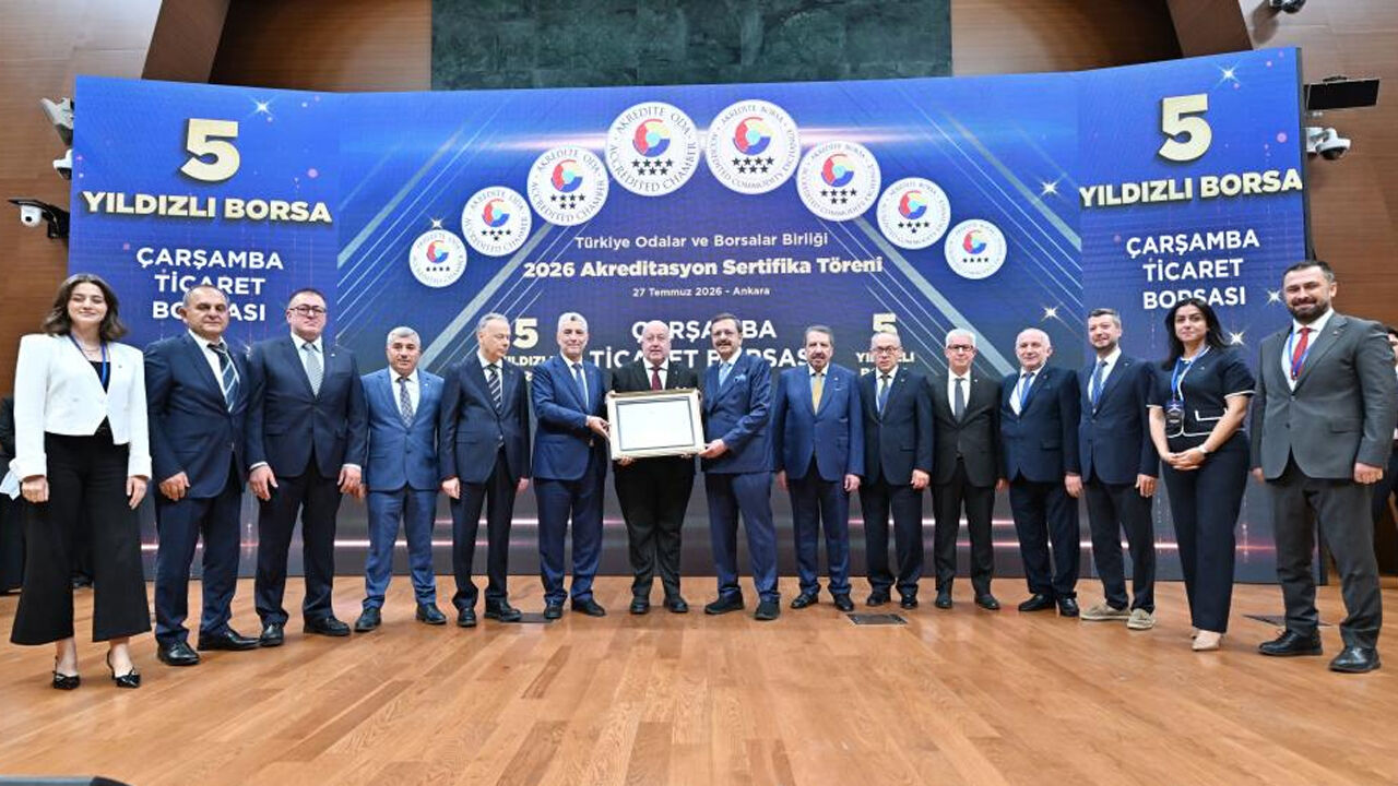 Samsun Haber. Çarşamba Ticaret Borsası'ndan 5 yıldızlı başarı