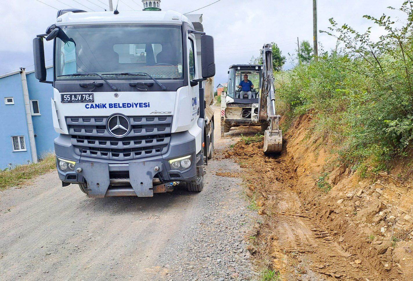 Samsun Haber: Canik'te kırsal mahallelerin yolları yenileniyor