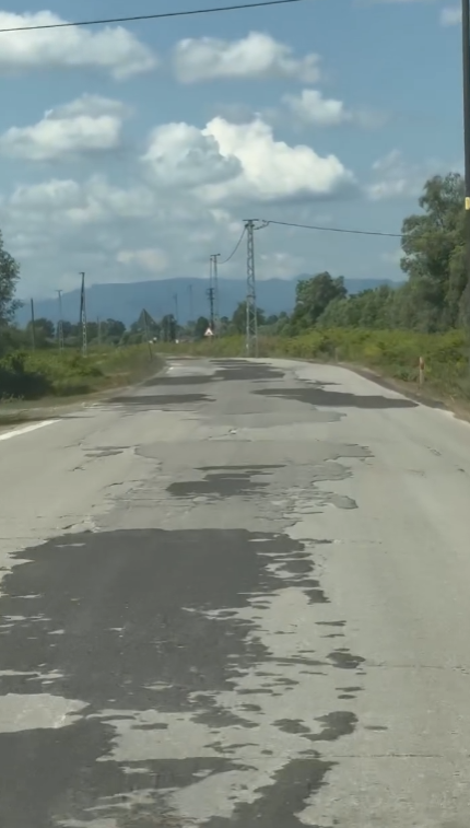 samsun haber: Terme'de yol isyanı! "Yama üstüne yama"