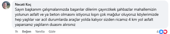 samsun haber: Tekkeköy'de yol, park ve doğal gaz çağrısı