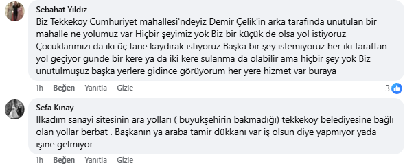 samsun haber: Tekkeköy'de yol, park ve doğal gaz çağrısı