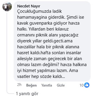 samsun haber: Havza'da yol ve temizlik talebi!