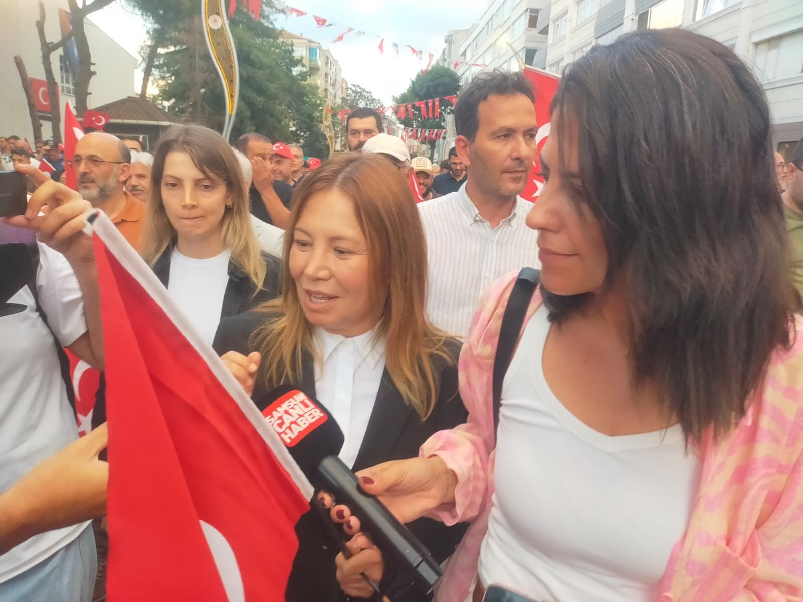 samsun haber Samsun'da 15 Temmuz yürüyüşü! Protokolden birlik mesajları