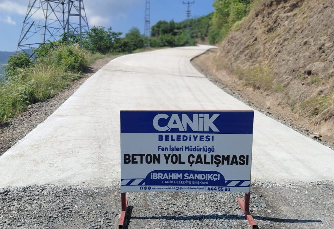 Canik'te beton yol atağı! "Ulaşım ağımızı güçlendiriyoruz"