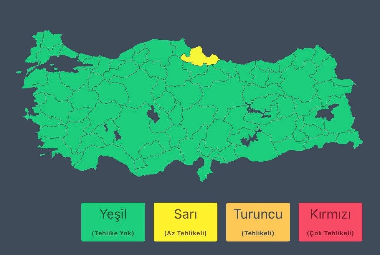 Meteoroloji Samsun'u sarı kodla uyardı! Aman dikkat