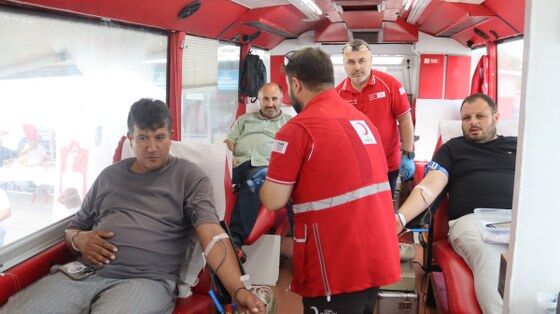 samsun haber: Samsun'da şoför esnafından örnek dayanışma! Kan bağışı seferberliği