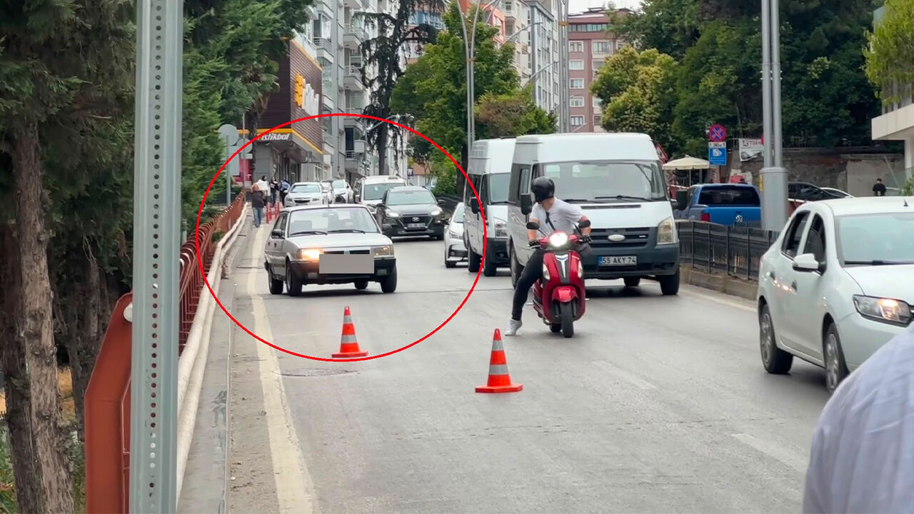 samsun haber. Polisi görünce panikledi! Samsun'da akıl almaz kaçış