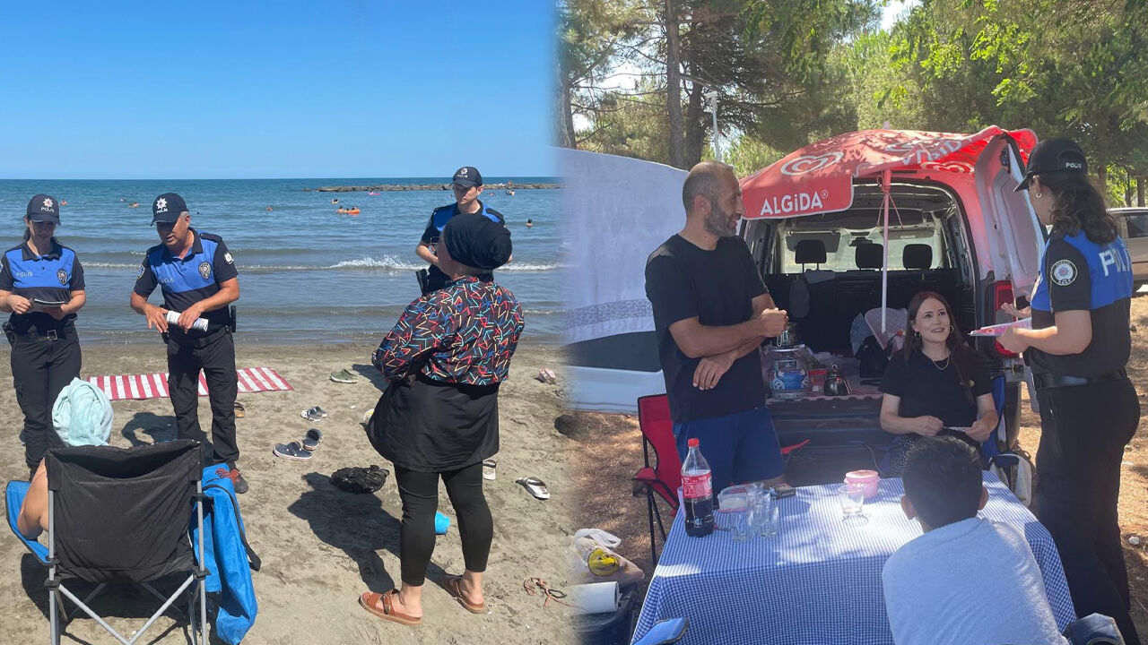 Samsun Emniyeti'nden sahillerde hayat kurtaran çalışma